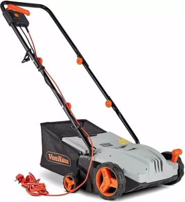Skarifikator elektrik për bar VONHAUS 2500191 1300W 32cm qese 28L, gri/zezë me portokalli
