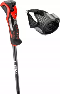 Shkopinj trekking LEKI 3D Airfoil, 125 cm, Zi/Kuq
