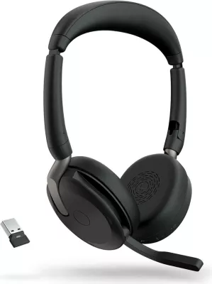 Kufje Jabra Evolve2 65 Flex, stereo, Bluetooth 5.2, Link380a UC, e zezë