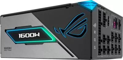 Furnizues energjie (PSU) ASUS ROG Thor 1600W Titanium III, 80 Plus Titanium, ATX 3.1, plotësisht modular, 2x 12VHPWR, OLED, zi/argjend