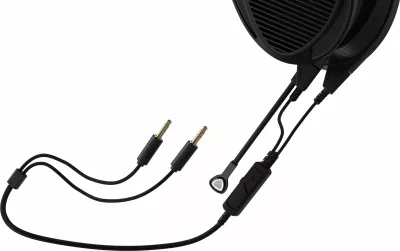 Kufje gaming Asus ROG Kithara A702 me kabllo 1.8 m, driver planar-magnetik 100 mm, mikrofon i shkëputshëm, Zi