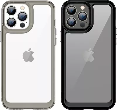 Mbështjellës Hurtel Outer Space Case për iPhone 13 Pro Max, hard cover me kornizë xheli, kaltër
