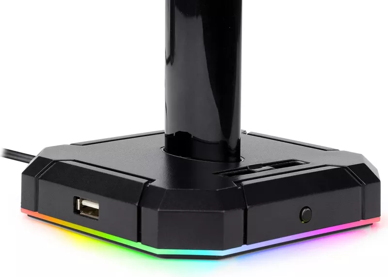 Mbajtëse Kufjesh Redragon Scepter Pro HA300, me dritë RGB dhe portat USB