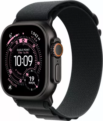 Smartwatch Apple Watch Ultra 3 Titanium Cellular 49mm Alpine Loop e zezë Small