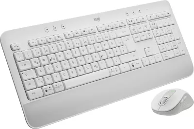 Set tastierë dhe maus Logitech MK650 Signature BOLT, DE, Bluetooth, i bardhë