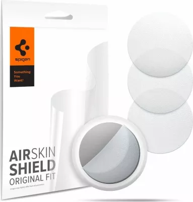 Film mbrojtës hidrogel Spigen AirSkin Shield për Apple AirTag, transparente mat, paketë 4+4