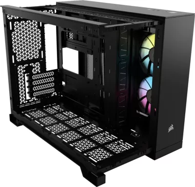Kasë Corsair 2500X RGB Midi Tower mATX, e zezë