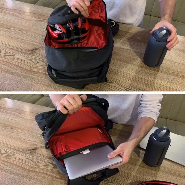 Çantë biçiklete/shpinore Wozinsky WBB30BK, 30L, e zezë