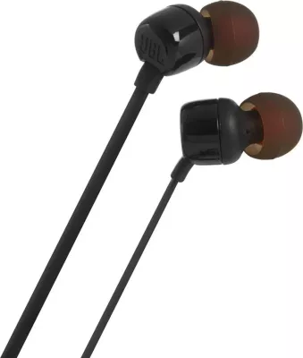 Kufje in-ear JBL Tune 110 me mikrofon, 3.5mm mini jack, të zeza