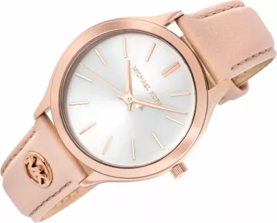 Orë dore femra Michael Kors Slim Runway MK7545, rozë