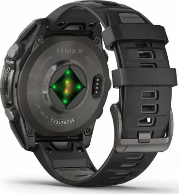 Smartwatch Garmin Fenix 8 AMOLED (010-02904-21) 1.4\" GPS NFC 10 ATM, e zezë