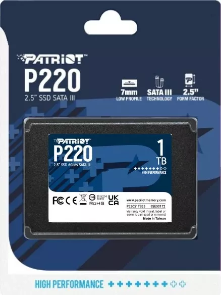 SSD Patriot memory, 2.5" 1000 GB