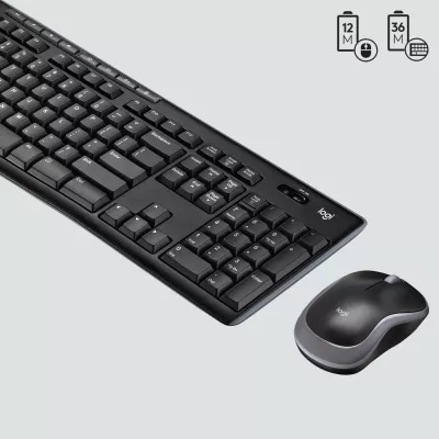 Komplet wireless Logitech MK270, QWERTZ, USB, i zi