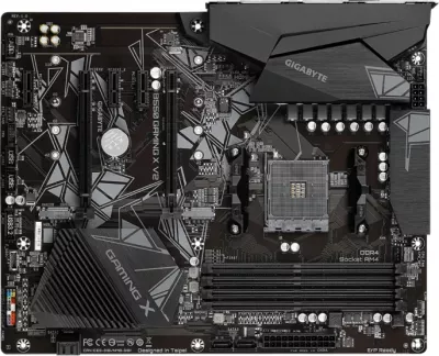 Pllakë amë GIGABYTE B550 GAMING X V2, AM4, ATX, DDR4 deri 128GB, PCIe 4.0, 2x M.2, SATA3, USB 3.2 Gen2, HDMI/DVI, e zezë