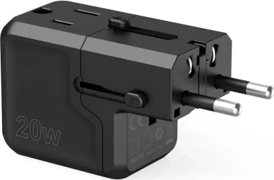Karikues Choetech PD6038, 1x USB-C, 1x USB-A, i zi