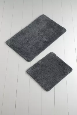 Set tapetesh për banjo akrilik (2 copë), ngjyrë antracit, Mijolnir