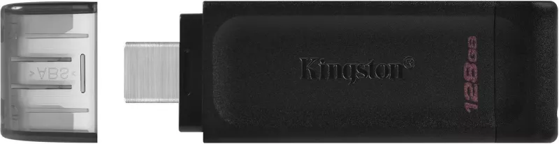 Flash drive USB Kingston DataTraveler 70,  3.2 (Gen 1), 128GB, e zezë