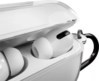 Mbështjellës për AirPods Pro 3 Puro 0.3 Nude, TPU, me karabinë, transparent