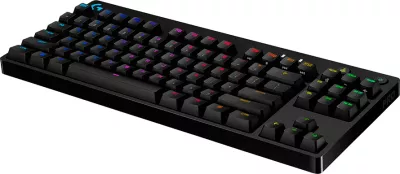 Tastierë gaming mekanike Logitech G PRO X TKL LIGHTSPEED, tactile switches, RGB, US INT'L, e zezë