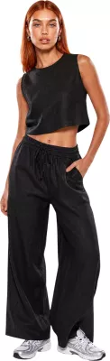 Crop top për femra I am 17612, e zezë [Madhësia: S]