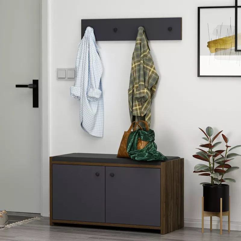 Dollap këpucësh Hanah Home, Zen, antracit