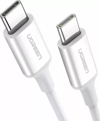 Kabllo USB-C në USB-C Ugreen US264 PD 60W 2 m e bardhë