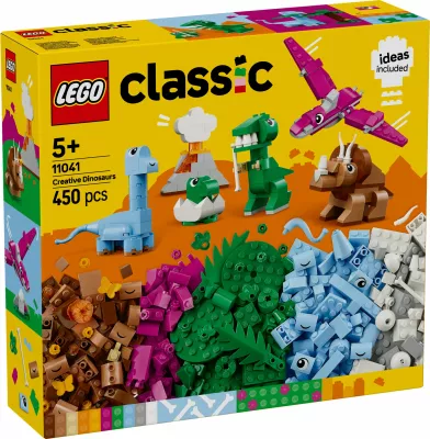 Set ndërtimi LEGO Classic 11041 Kreative Dinosaurier, 450 pjesë, shumëngjyrësh