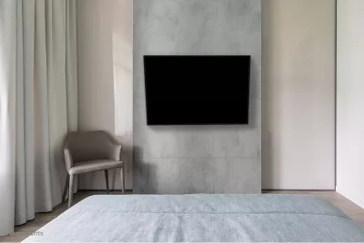 Mbajtës muri për TV Neomounts WL40-550BL16, full motion, 40-65 inç, VESA 600x400, e zezë