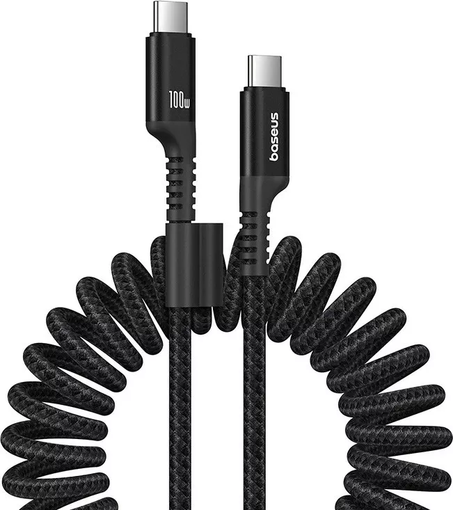 Kabëll Baseus USB-C - USB-C Fish-Eye 100W, 1m, i zi