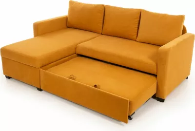 Kënd-sofë krevati, ngjyrë mustard, Atelier del Sofa, Kado