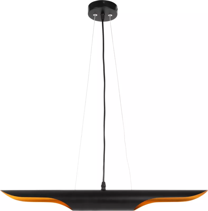Llambë varëse tavani FH4172, metal i zi, tub-2 llamba, Φ6x60H cm