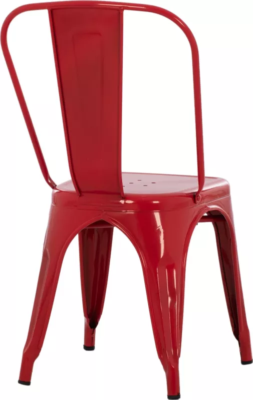 Karrige për ngrënie Melita FH8641.04 metalike, ngjyrë e kuqe, 43x50x82H cm