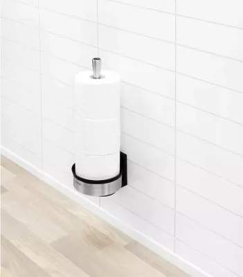 Mbajtëse letre tualeti Brabantia 427220, inox, për 3 role, me mundësi montimi, metal mat