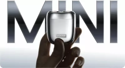 Makinë rroje Yoose Mini 2.0, USB-C, IPX7, 8000 rpm, e verdhë, set me çantë dhe kabllo
