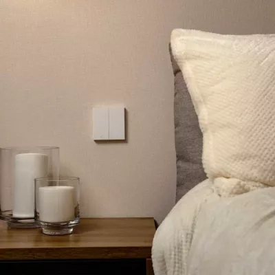 Switch i mençur i murit Aqara H1 EU WS-EUK02 / AK072EUW01, 2 butona, Zigbee 3.0, pa tel neutral, i bardhë