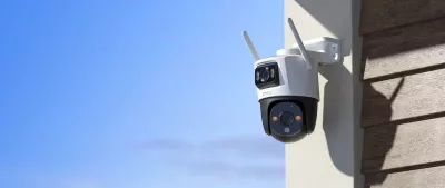 Kamerë IP IMOU Cruiser Dual 10MP (5MP+5MP), Wi‑Fi, IP66, MicroSD, e bardhë