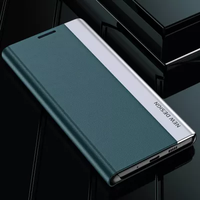 Mbështjellës Hurtel Sleep Case Pro për Xiaomi Redmi 11A / Poco C55 / Redmi 12C, me kapak dhe mbajtëse, e zezë
