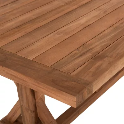 Tavolinë kopshti FH5964, 240x100x75H cm, dru teak i ricikluar