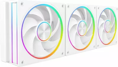 Ventilator për kasë PC Modecom Volcano Loop 120 ARGB (FAN-LOOP-120S-ARGB-200) 120mm PWM, White, 1 copë
