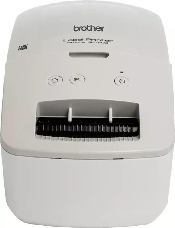 Printer etiketa Brother QL-600G, Direct thermal, 300x600 DPI, Wired & Wireless, 62mm, gri/bardhë