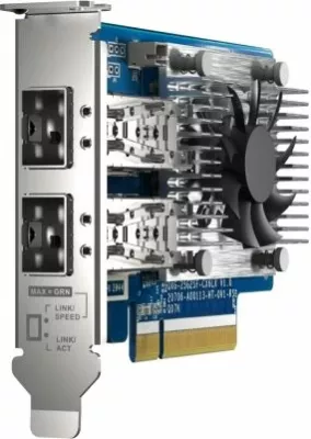 Kartelë rrjeti QNAP QXG-25G2SF-CX6 25GbE, 2x SFP28, PCIe Gen4 x8
