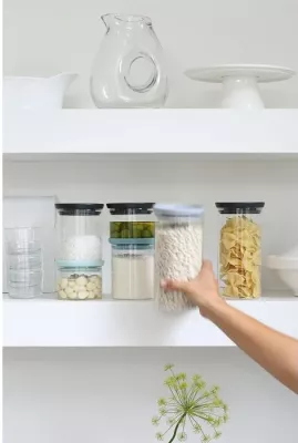 kavanoz për ushqime Brabantia 298240 1.9 L qelq borosilikat, 1 copë, transparent