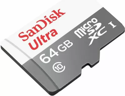 Kartelë memorje microSDXC SanDisk Ultra SDSQUNR-064G-GN3MN 64GB 100MB/s Class 10 UHS-I