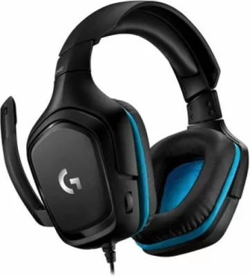 Kufje gaming Logitech G432 USB 7.1 me mikrofon, lëkurë artificiale, blu