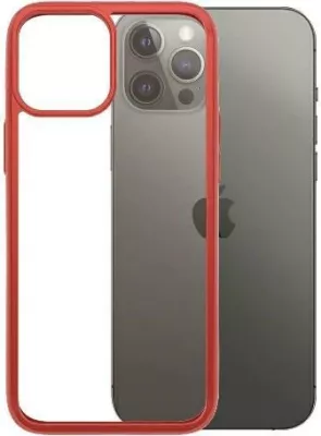 Mbështjellës PanzerGlass ClearCase për iPhone 12 Pro Max, transparent dhe i kuq
