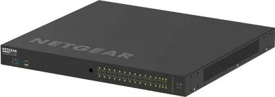 Switch i menaxhueshëm NETGEAR M4250-26G4XF-PoE+, 24 porte Gigabit, 4 SFP+, PoE+, rackmount, i zi