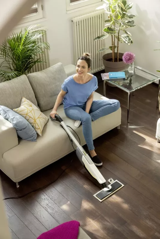 Fshesë me avull Karcher SC 2 UPRIGHT, 0.4 L, 1600 W, Bardhë, Zi