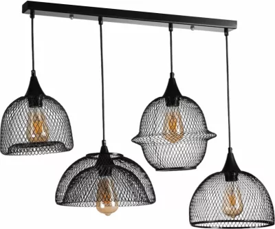 Llambë tavani Opviq, 9077-3, metal i zi