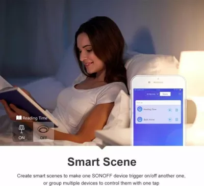 Switch smart Wi‑Fi SONOFF RFR2 10A/2200W, i bardhë