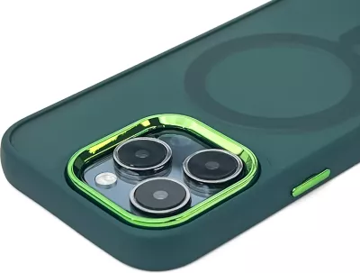 Mbështjellës Hurtel Fashion Case MagSafe për iPhone 16 Pro Max, TPU, e gjelbër e errët